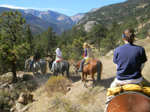 Horseback Riding is a great activity in the Rocky Mountains 